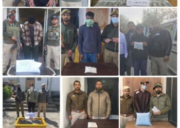 Police arrest 17 drug peddlers