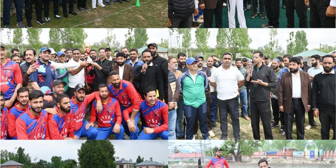 Nasha Mukt J&K Abhiyan : DC, SSP inaugurate Cosco Cricket tournament in Shopian