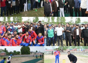 Nasha Mukt J&K Abhiyan : DC, SSP inaugurate Cosco Cricket tournament in Shopian