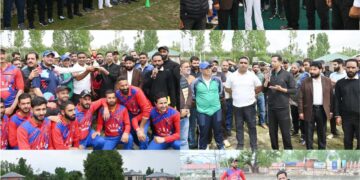 Nasha Mukt J&K Abhiyan : DC, SSP inaugurate Cosco Cricket tournament in Shopian