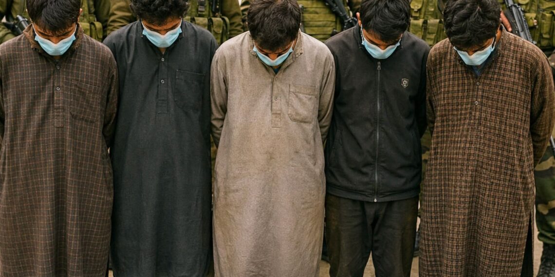 5 arrested with grenades, ammunition in Srinagar