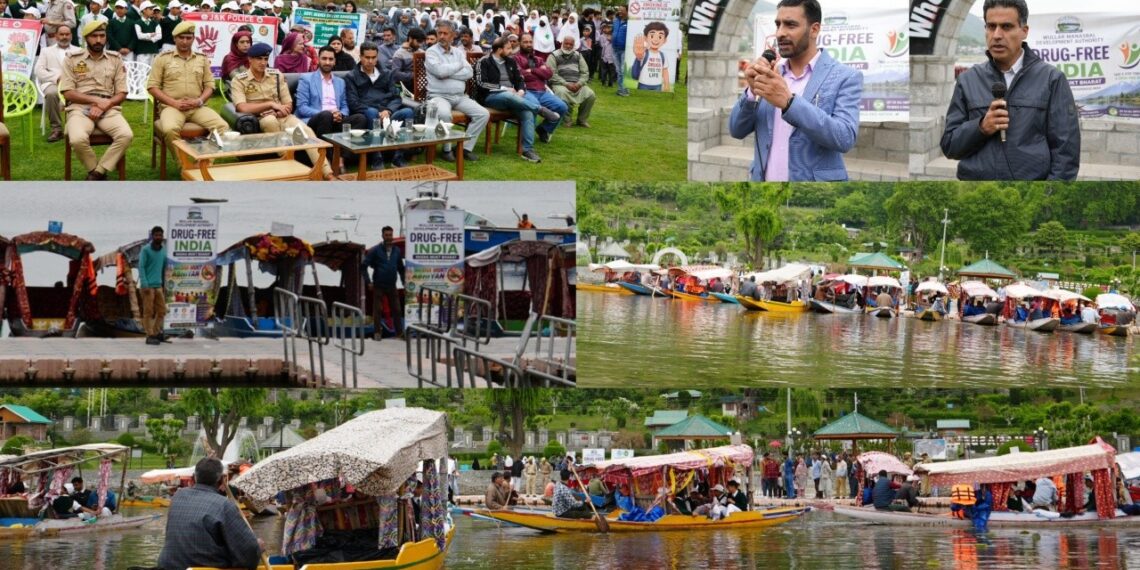 Shikara rally held at Manasbal Lake