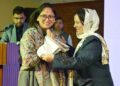 Sakeena Itoo interacts with visiting Parliamentary Standing Committee in Srinagar