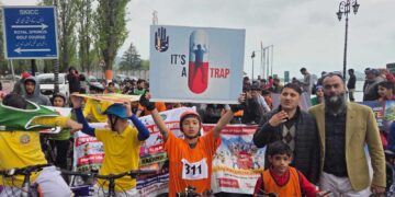 Nasha Mukt J&K Abhiyan : DYSSO Srinagar conducts Cyclothon