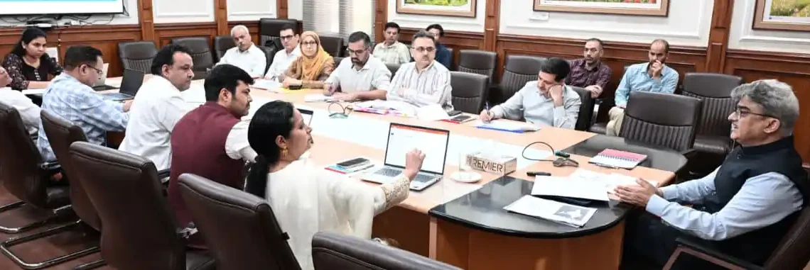 CS assesses flagship urban schemes for sanitation, housing & livelihood generation across J&K