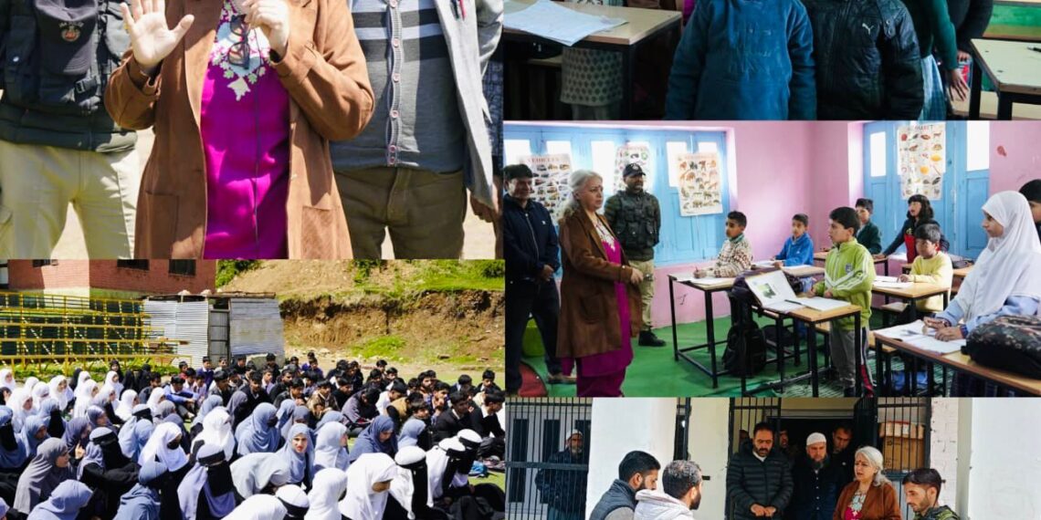 DC Bandipora conducts surprise inspection of Schools in Arin