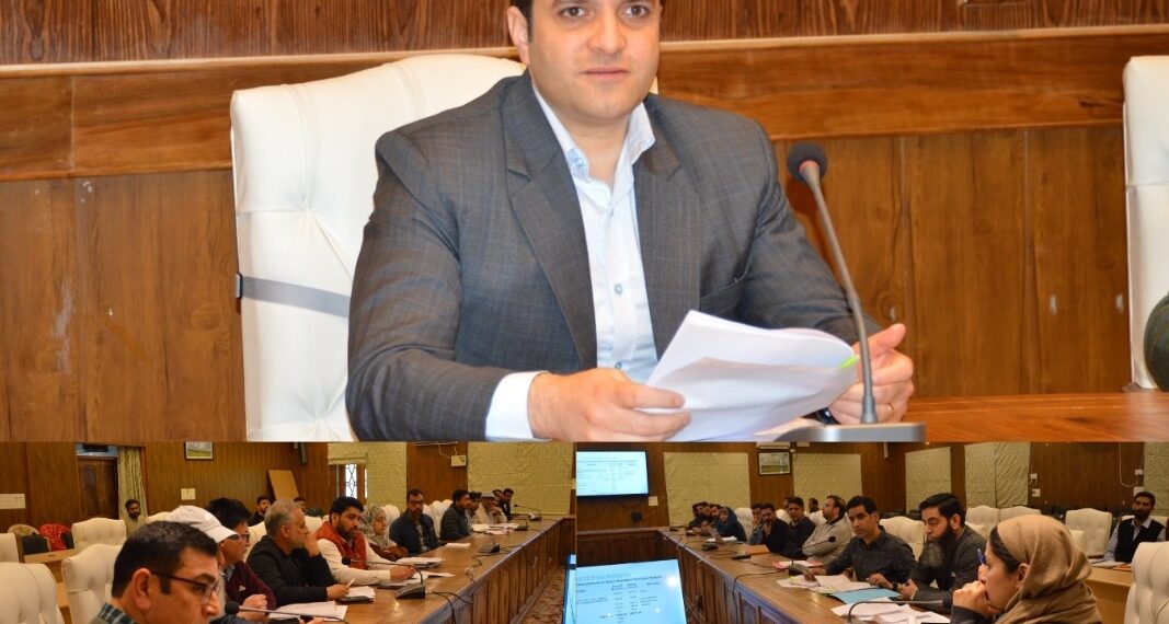DC Budgam chairs follow-up review to assess progress of 125-Bedded Hospital, 100-Bedded CCU at Reshipora