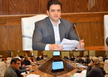DC Budgam chairs follow-up review to assess progress of 125-Bedded Hospital, 100-Bedded CCU at Reshipora