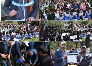 DC Pulwama leads plantation drive at CB Nath Shadimarg