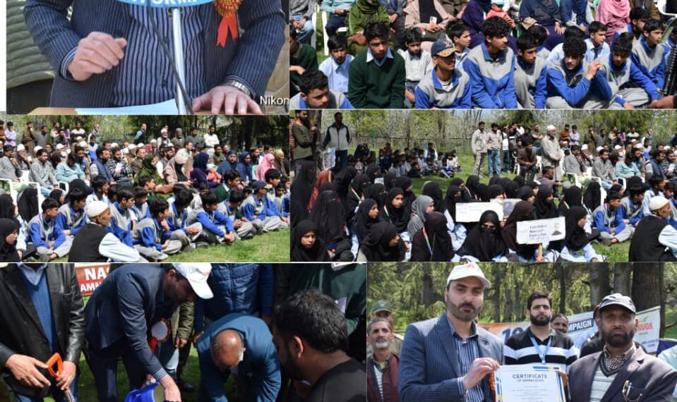 DC Pulwama leads plantation drive at CB Nath Shadimarg