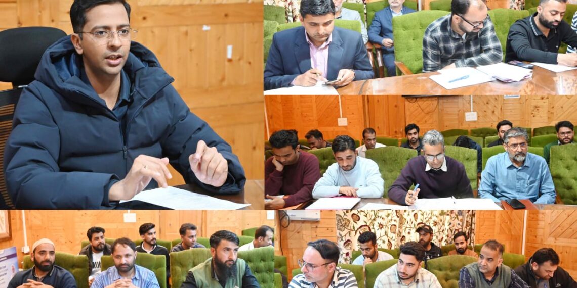 DC Shopian reviews progress under PM Surya Ghar, RDSS