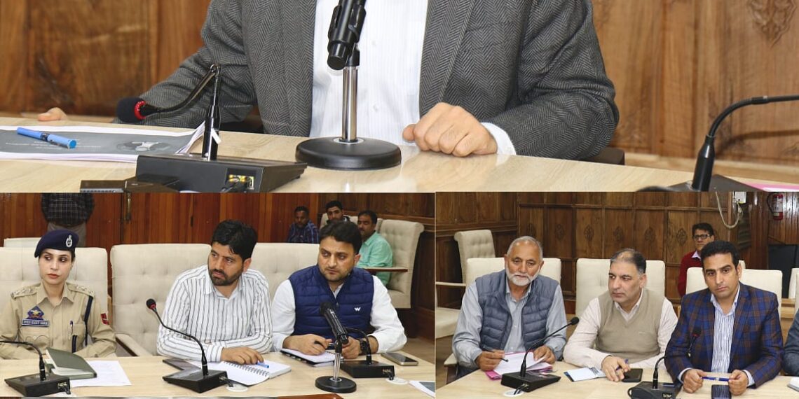 DC Srinagar assesses progress of major developmental project