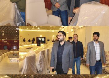 DC Srinagar reviews progress of upgradation, renovation works at Banquet Hall-Conference Complex
