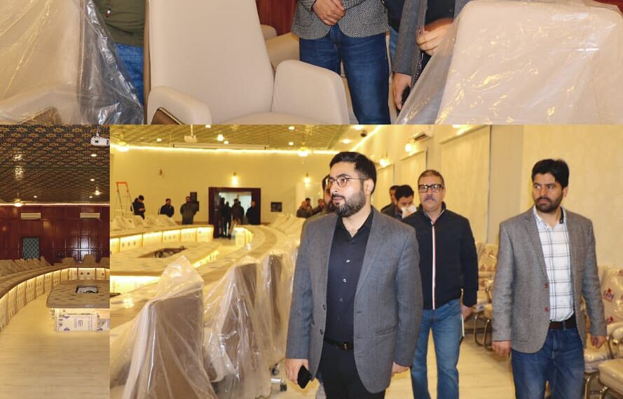 DC Srinagar reviews progress of upgradation, renovation works at Banquet Hall-Conference Complex
