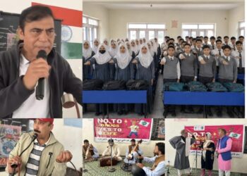 Nasha Mukt J&K Abhiyan : DIPR’s Cultural Unit Srinagar organizes awareness programme at BHS Theed
