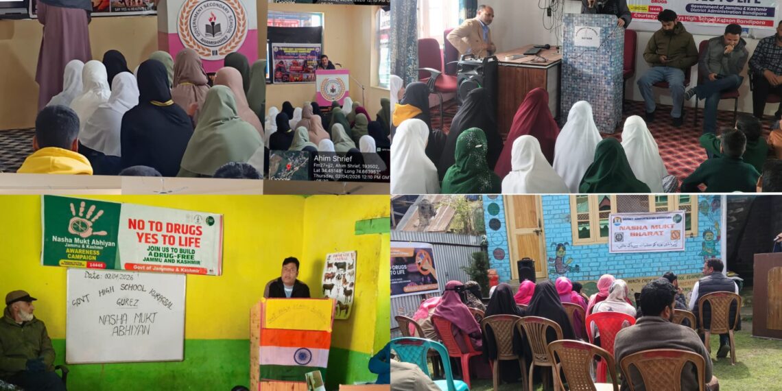 Nasha Mukht Jammu Kashmir Abhiyan : District Admin Bandipora conducts IEC awareness programmes