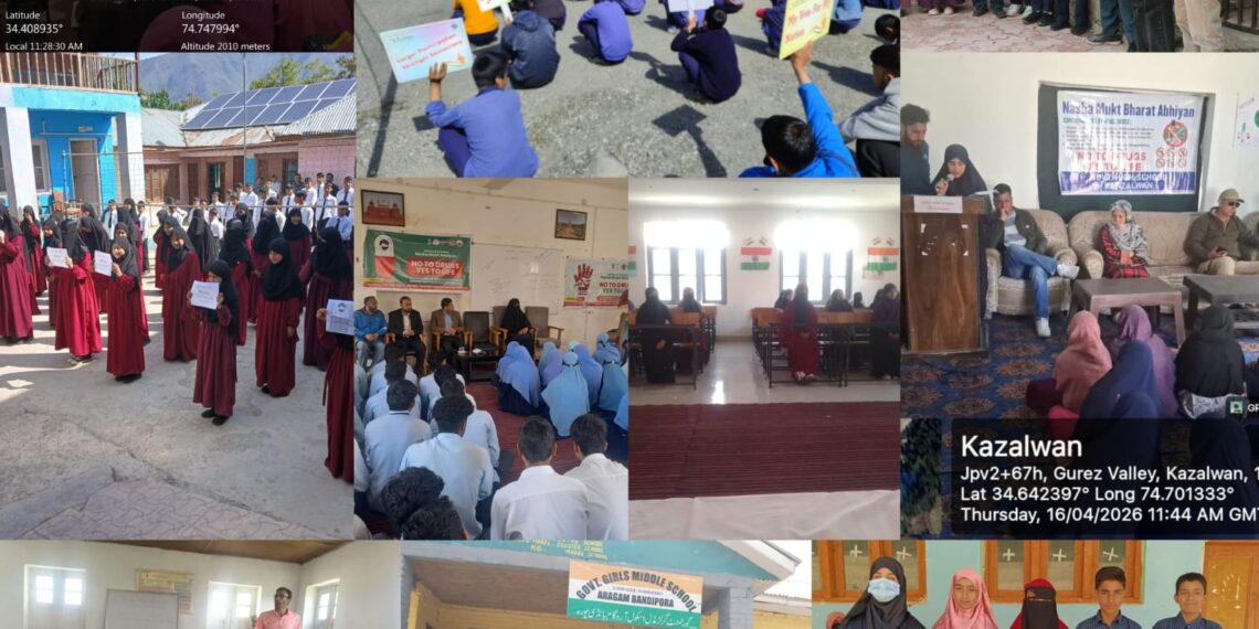 District Admin Bandipora conducts IEC Awareness Programmes under Nasha Mukt Jammu & Kashmir Abhiyan