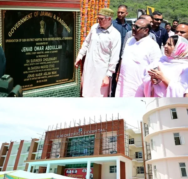 CM Omar inaugurates Nowshera key road, upgraded hospital