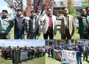 Nasha Mukt J&K Campaign : Pledge ceremony observed at Mini Secretariat Shopian