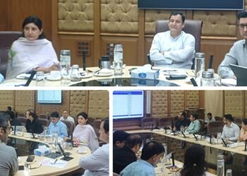 MGNREGA Works : Javid Dar reviews progress on irrigation Khuls, micro irrigation
