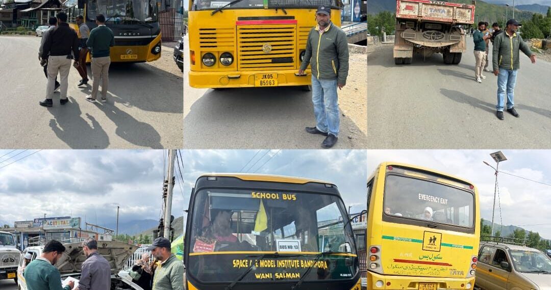 School Bus Safety : MVD Bandipora conducts special enforcement drive