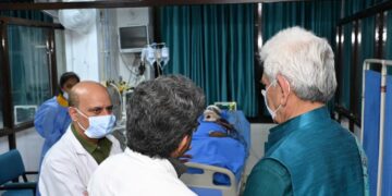 LG visits Udhampur accident victims at GMC Jammu