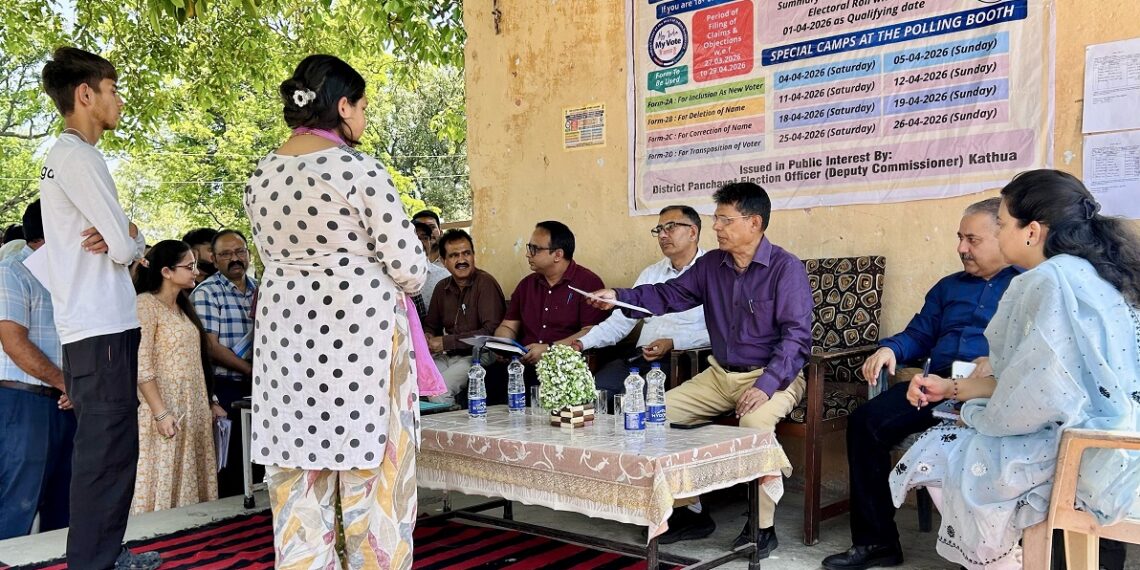 Shantmanu inspects Special Revision camps in Kathua