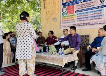 Shantmanu inspects Special Revision camps in Kathua