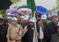 Thousands join anti-drug rally in Handwara amid rain