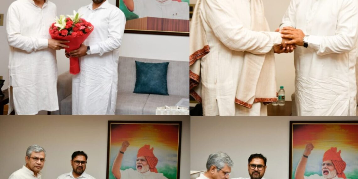 Satish Sharma calls on Union Railway Minister