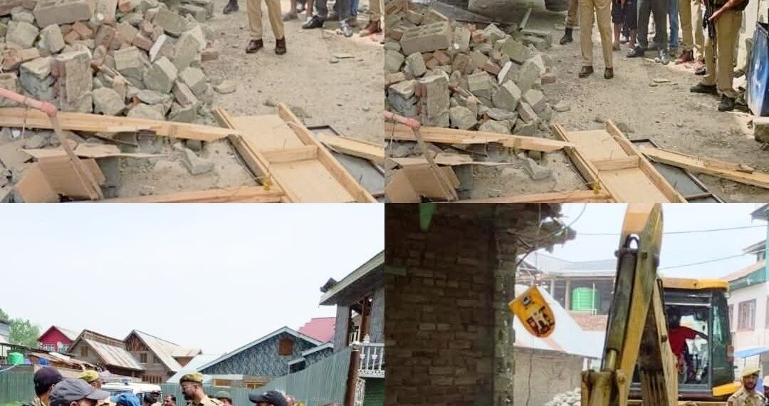 Suspected drug peddler’s shop demolished in Baramulla
