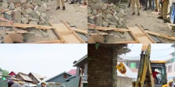 Suspected drug peddler’s shop demolished in Baramulla