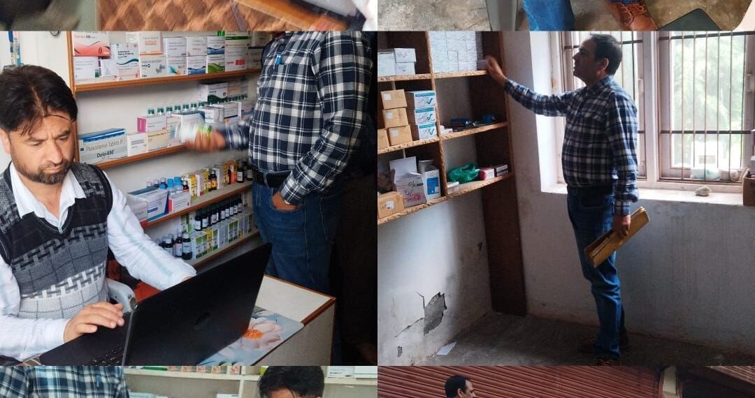 Drug Control Deptt conducts inspection drive in Kulgam
