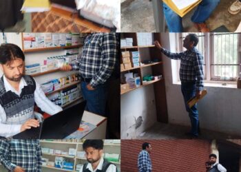 Drug Control Deptt conducts inspection drive in Kulgam