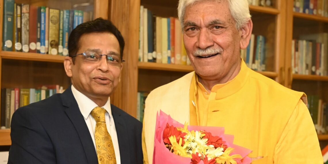 MLA Kangan, FICCI General Secy call on LG Sinha