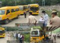 MVD Ramban conducts safety audit of school transport in Banihal