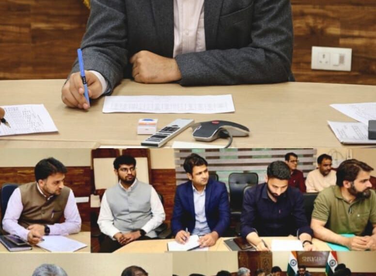 DC Srinagar reviews progress of Revenue record digitisation