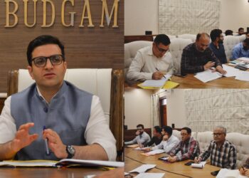 DC Budgam chairs 5th District Cooperative Development Committee meeting