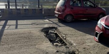 Authorities undertake repair work of Sopore Bypass Bridge