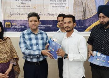 Sanjeev Verma attends SVEEP awareness prog at GDC Purmandal