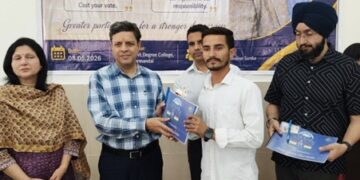 Sanjeev Verma attends SVEEP awareness prog at GDC Purmandal