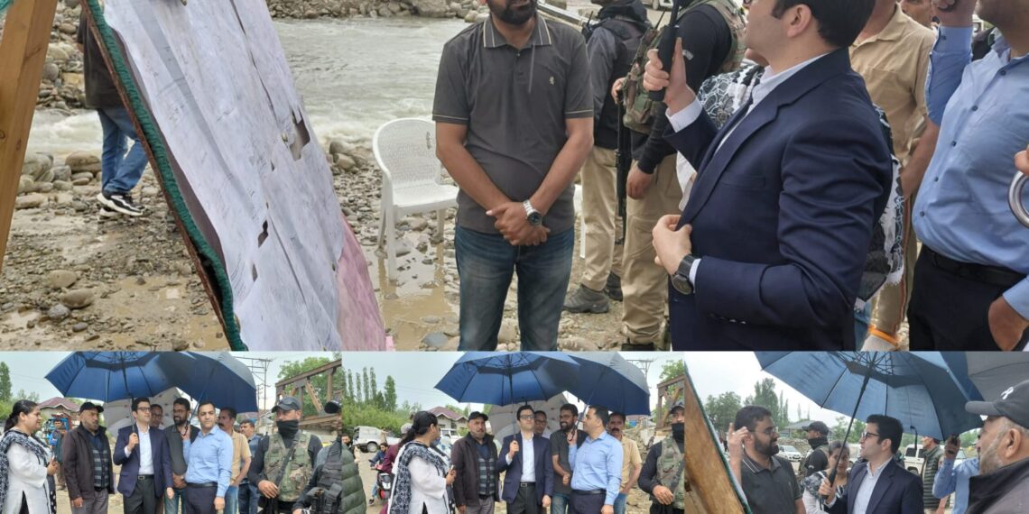 DC Budgam inspects progress of main Bridge Project on Nallah Sukhnag