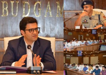 DC Budgam reviews youth engagement, empowerment plan