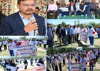 Nasha Mukt Bharat Abhiyaan : DC Kulgam inaugurates Girls Cricket Tournament in Chawalgam