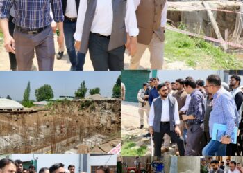 DC Srinagar conducts onsite review of construction of Activated Carbon WTP Nishat
