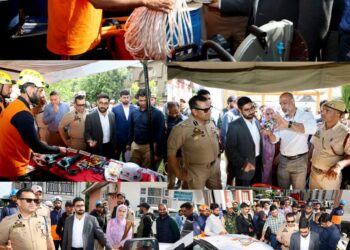 DC Srinagar hands over newly procured rescue & relief equipment to SDRF, Tehsildars & Fire & Emergency Deptt