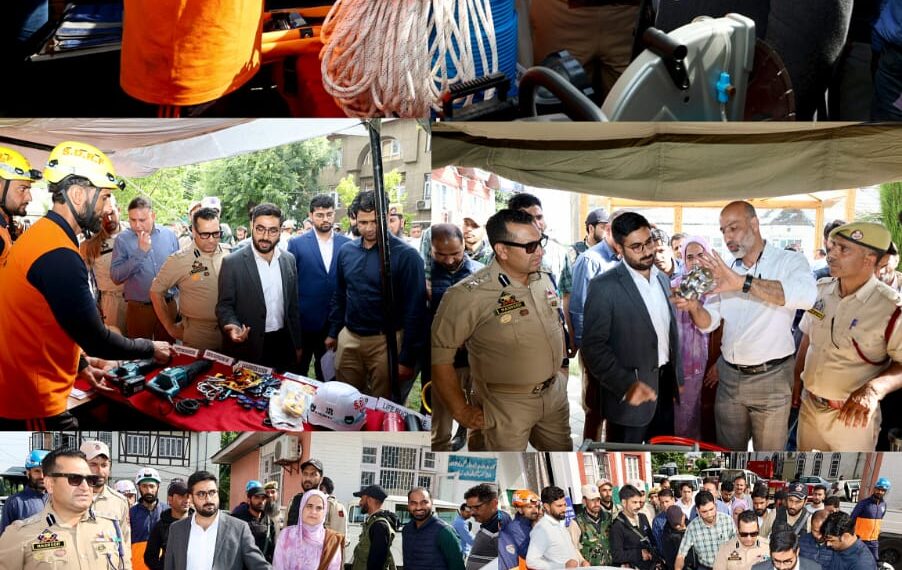 DC Srinagar hands over newly procured rescue & relief equipment to SDRF, Tehsildars & Fire & Emergency Deptt
