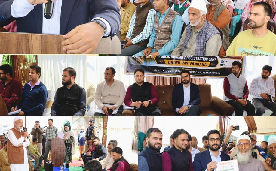 DC Srinagar holds Block Diwas, public grievance redressal camp at Panzinara