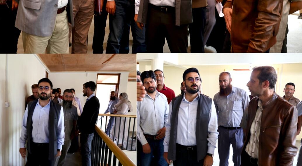 DC Srinagar inspects progress of infrastructural upgradation works at GBMS Baghat Shoor
