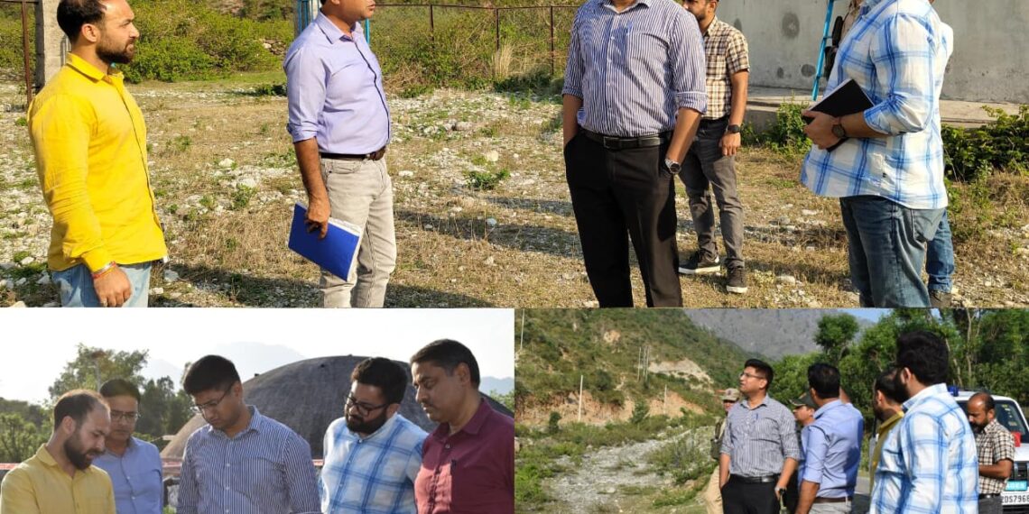 DDC Reasi inspects Water Supply Schemes, reviews AMRUT 2.0 works